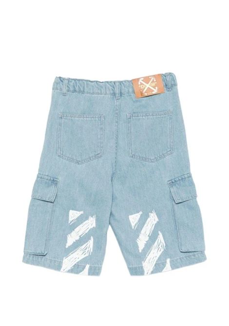 Bermuda con tasconi OFF WHITE KIDS | OBYC002S26DEN001423